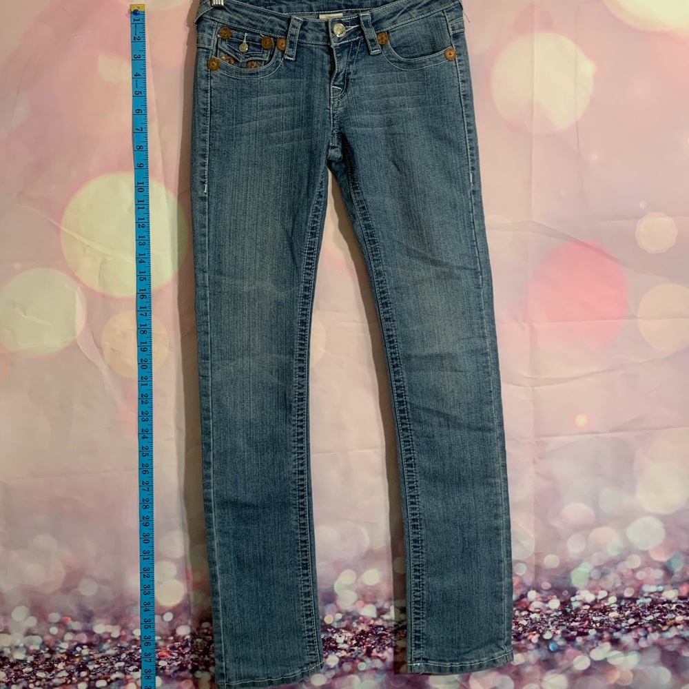 True Religion Straight Leg Skinny Jeans size 25